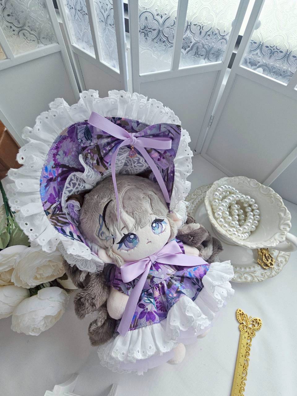 20cm 紫霧花園娃衣